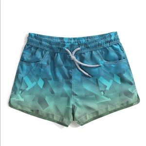 Women's Quick Dry Abstract Pattern Boardshorts